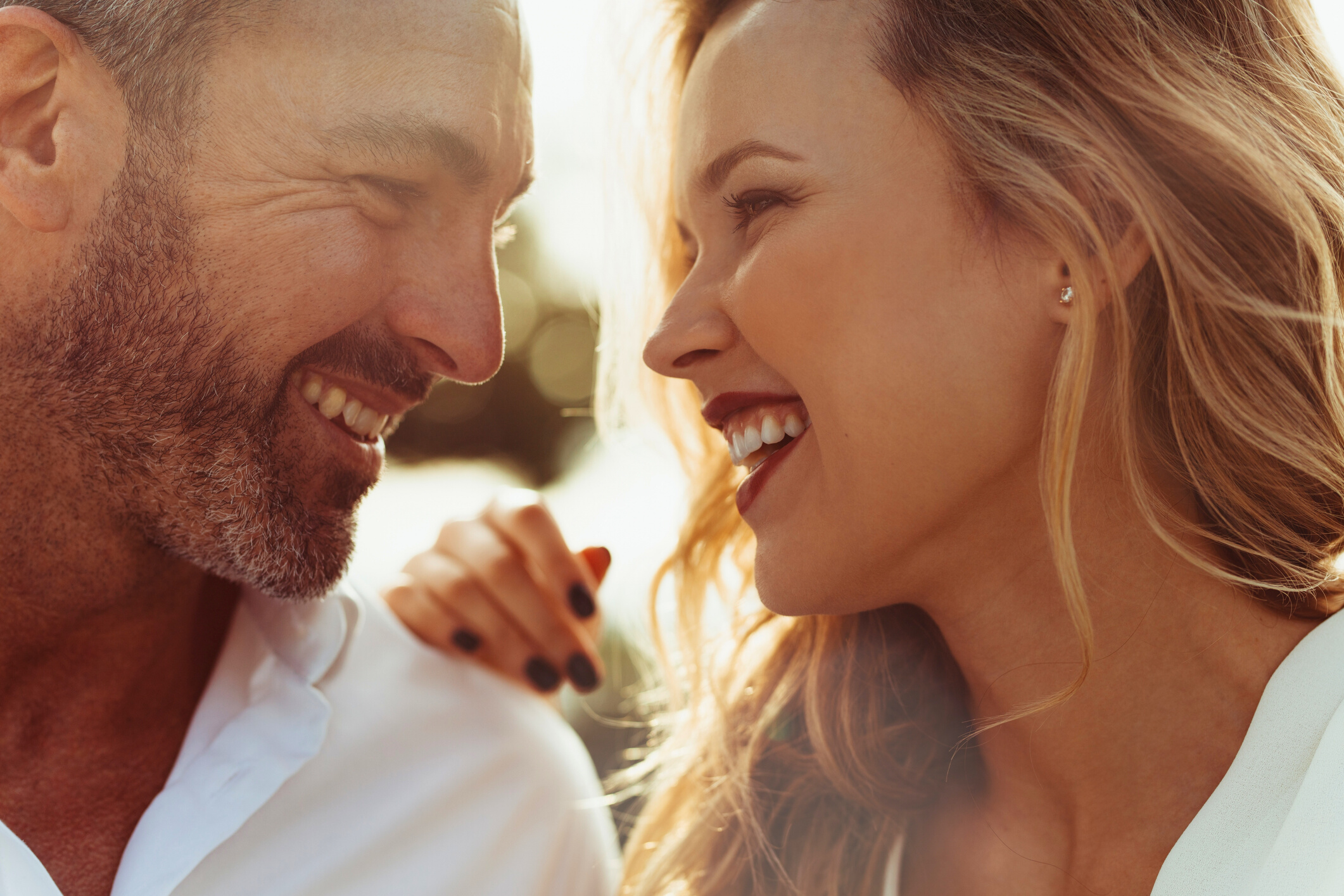 Loving Couple Looking at Each Other